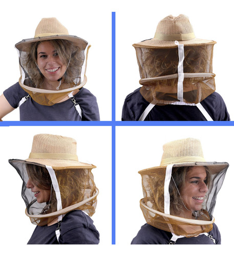 Sombrero De Apicultura Aukbeefun Con Velo De Alta Visibilida Color Talle