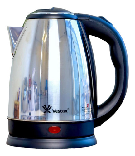 Pava Eléctrica Vestax 1.8l Con Llave De Corte Automático Plateado