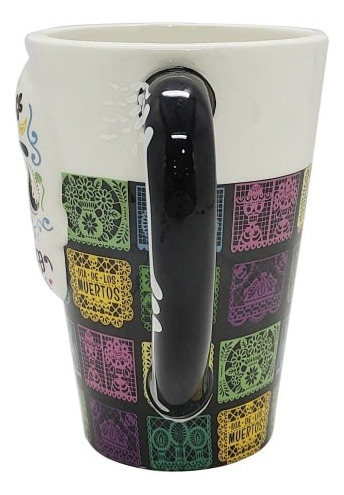 Set De 5 Tazas De Ceràmica De Calavera Dìa De Muertos (Usado)