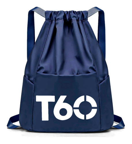 Mochila Saco Unissex Impermeável Esporte Academia Viagem Cor Azul