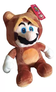 25 Cm Muñeco Peluche Mario Bros Modelo Tanoki Sonido