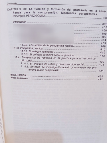 Comprender Y Transformar La Enseñanza, J. Gimeno Sacristán (Usado)