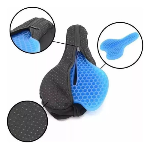 Cobertor Silicona Cubre Asiento Sillín Acolchado Bicicleta