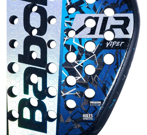 Paleta Babolat Air Viper 2025 Rugosa Carbono 16k + Regalo Negro/azul