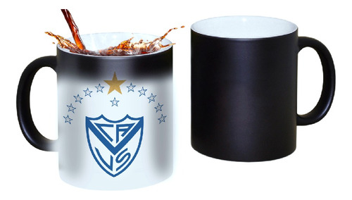 Taza Mágica Velez Sarfield - Cerámica Con Cajita