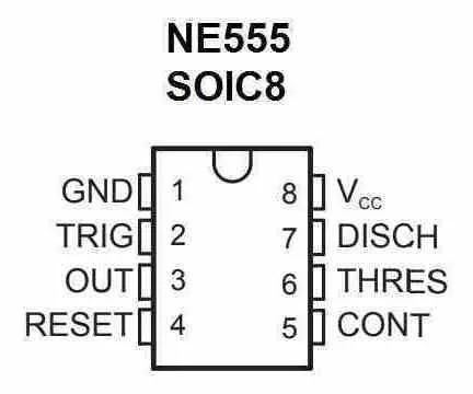 Por 10und Ne555 555 Smd Circuito Integrado Temporizador
