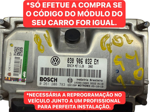 Módulo De Injeção Gol G4 1.0 8v Flex At 2008 Original