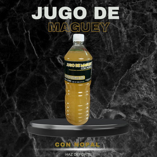12pzs Jugo De Maguey Con Nopal 1lt