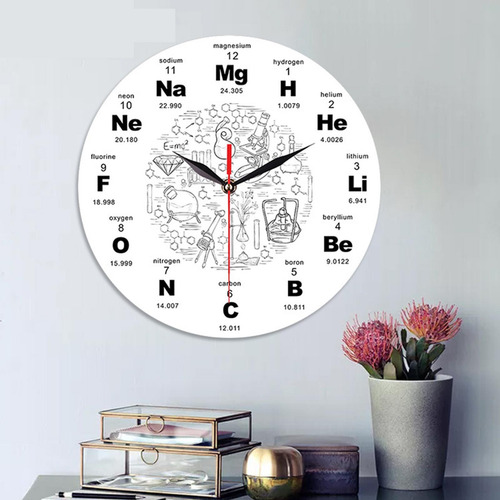 Reloj De Pared Moderno De Ciencia, Reloj Decorativo Que No