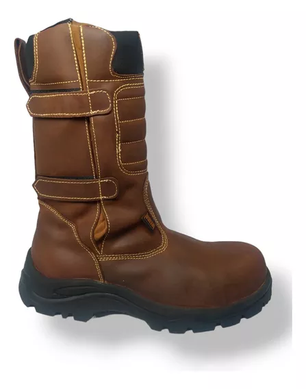  Botas Tipo Soldador En Cuero Hombre Marca Volta Dieléctrica 