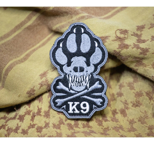 Parche Bordado Seawolf Tactical K9 Canino Perro Can 