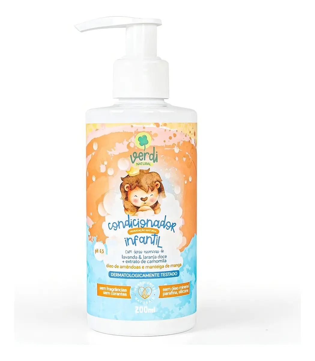 Condicionador Infantil 100% Natural Com Óleos Essenciais