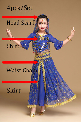 Set De Disfraz De Danza India Style Child Sari