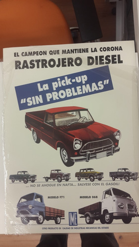 Poster Publicidad Rastrojero Diesel