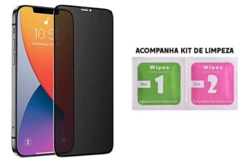 Case Compatível Com iPhone 13 Pro Max + Película Privacidade