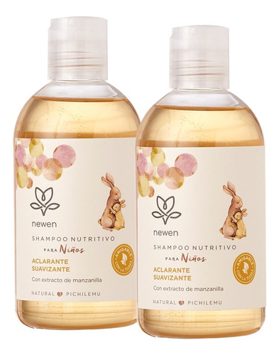 Shampoo Niño (a) Nutritivo Con Manzanilla Pack (2) Newen 