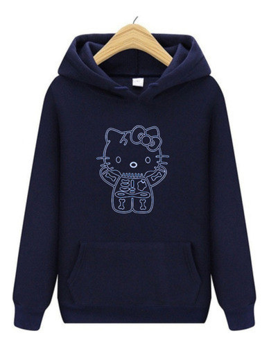 Sudadera Premium Esquleto Hello Kitty + Personalización