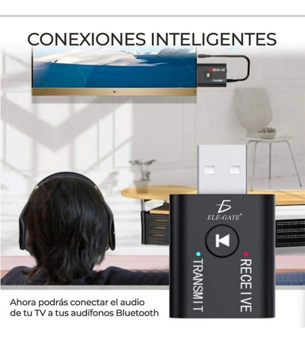 Usb Receptor Bluetooth Auxilar Musica Inalambrico Estereos