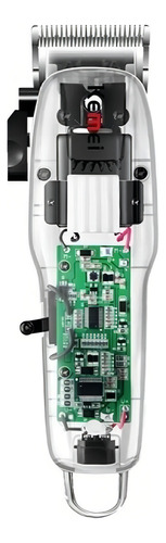 Máquina Profissional Kemei KM-NG208 Clipper Cabelo Transparente 110V/220V