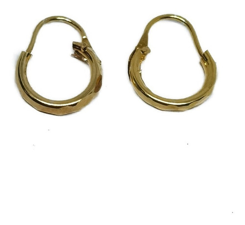 Arracadas De 8 Cm, 5 Cm Y 6 Cm De Oro Laminado 3 Pares Est
