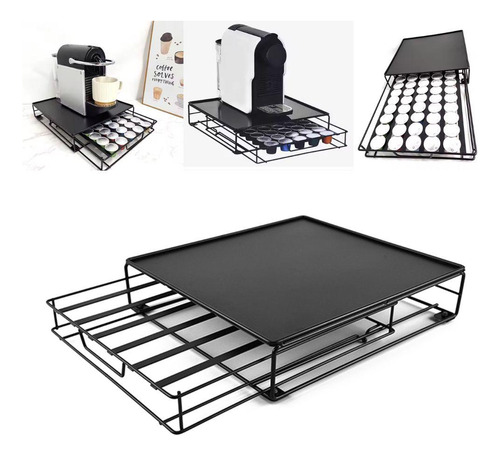Gaveta Porta Cápsulas Nespresso 40un Base Cafeteira