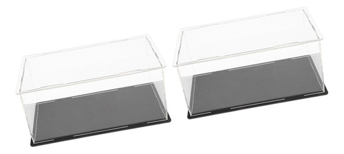 2-pack Acrylic Display Stand Dustproof Protection Box P