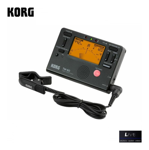 Afinador Metronomo Korg Tm60-c Incluye Micrófono Cm200