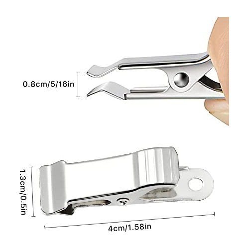 Elesunory 30 Clips De Cocodrilo De Metal, Mini Abrazaderas D