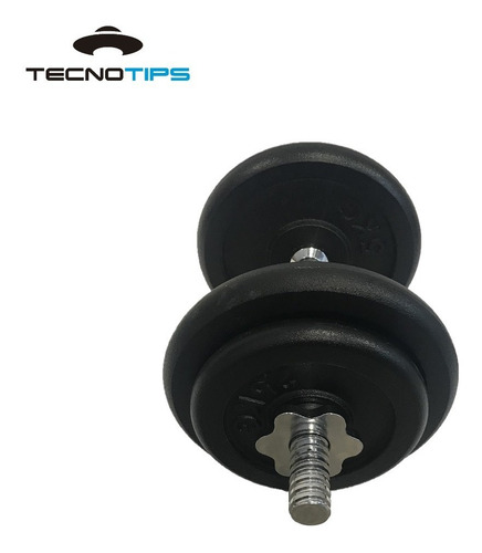 Pesas Mancuernas Cromadas Rosca + 15 Kg Discos Tecnotips ®