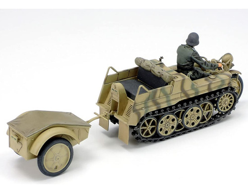 Réplica De Modelo 135 Kettenkrad Sin Pintar Tamiya