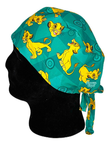 Gorro Quirúrgico Hombre Groovy Caps Simba Verde Verde Hombre