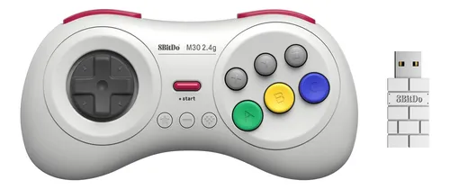 Gamepad M30 Inalámbrico De 8 Bits, 2,4 G, Para Sega Genesis