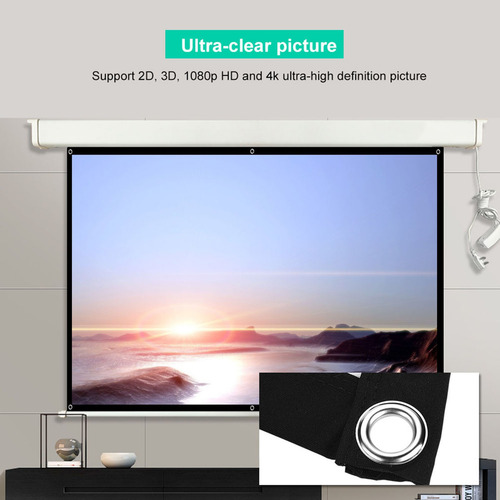 Pantalla De Proyeccion 3d Portátil 100 Pulgadas 16:9