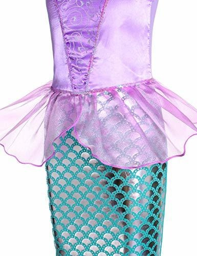 Disfraz De Sirena Para Niñas De 3 A 10 Años