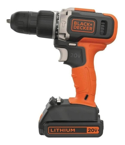Imagen 2 de 2 de Taladro eléctrico percutor y destornillador Black+Decker BCD704C1 inalámbrico 1400rpm naranja 110V/220V 20V