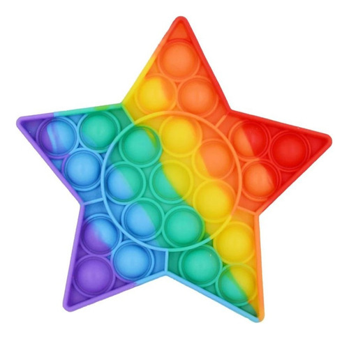 Pop It Estrella - Importado Multicolor Antiestrés Fidget