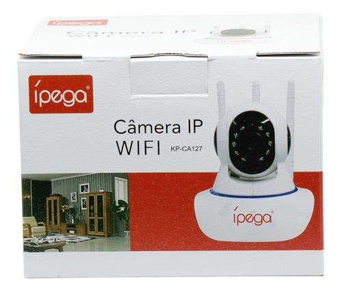 Imagem 8 de 8 de Kit 2 Câmera Segurança Ip 1080p Carecam Wifi Audio 3 Antenas