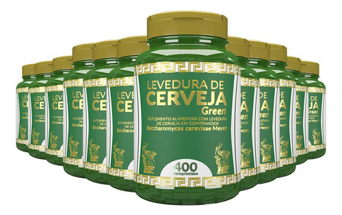 Levedura De Cerveja Green+ Hf Suplements 12x 400 Comp