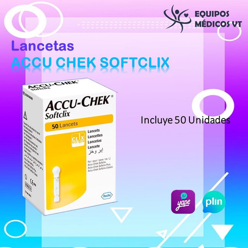 Imagen 1 de 3 de Lancetas Accu-chek Softclix 50 Unidades