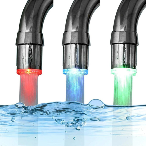  Luz Led Multicolor Para Grifo Con Dínamo (relaxing Shower