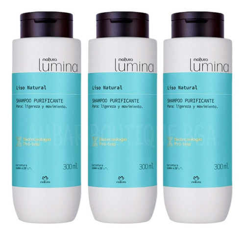 Shampoo Liso Lumina Natura X3 - mL a $236