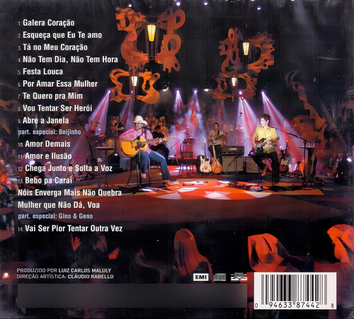 Cd Edson & Hudson Ao Vivo - Galera Coração Lacrado! Versão Do Álbum Estandar