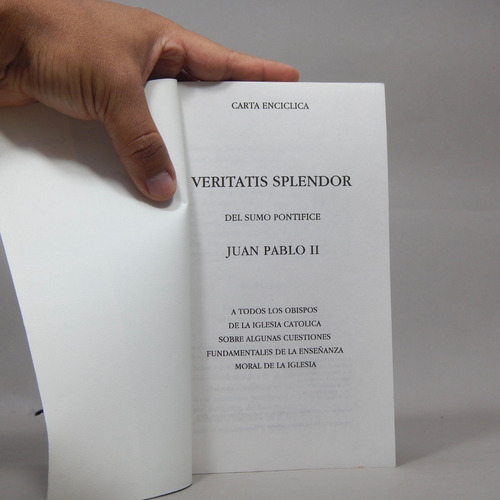 Veritatis Splendor Del Sumo Pontifice Juan Pablo Segundo Af7 (Usado)