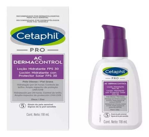 Crema Facial Fps 30 Cetaphil Pro Ac Dermacontrol / 118 Ml