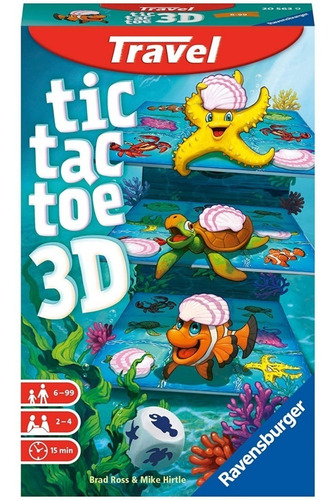 Juego Ravensburger Tic Tac Toe 3d Travel Size