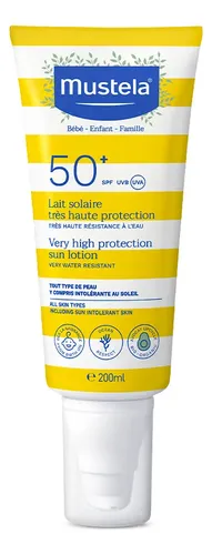 Mustela Protetor Solar Loção Infantil e Adulto FPS50+ 200ml