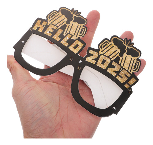 Gafas De Papel Divertido Para Feliz Año Nuevo 2025, 6 Unidad