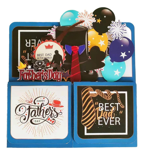 4 Tarjeta Del Día Tarjeta De Felicitación 3d Con Tarjeta