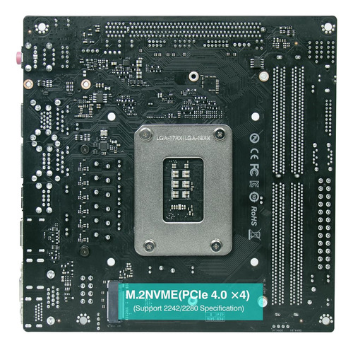 Erying Mini Itx Cpu Combo De Placa Base- Intel Core Ihk Con