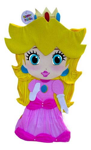 Piñata Personalizada Princesa Peach 1 Metro Super Mario Bros
